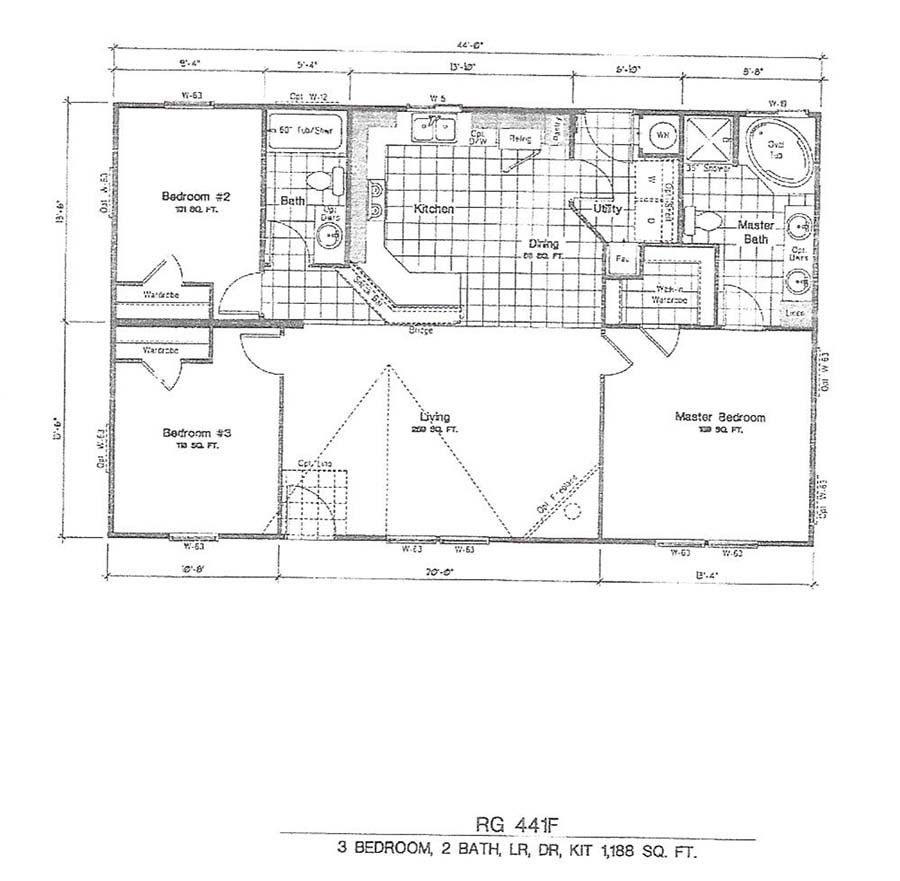 Fleetwood Mobile Homes Floor Plans 1996